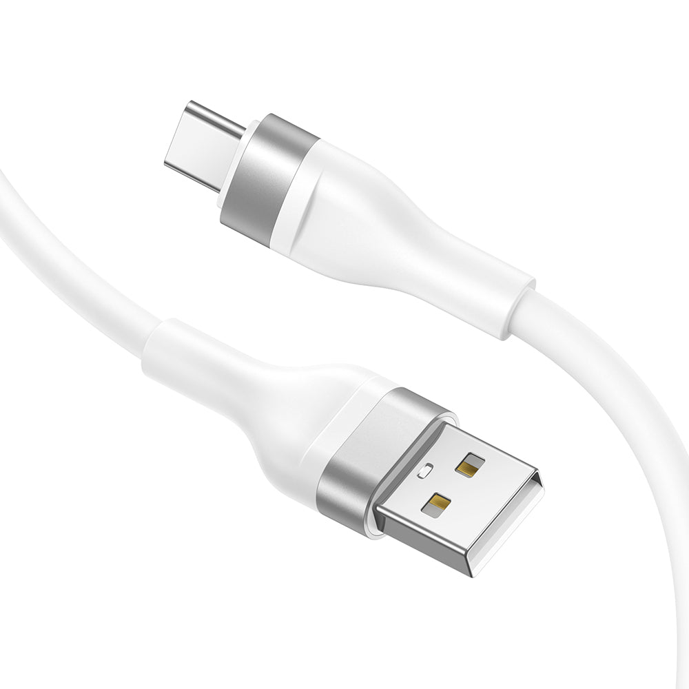 Data- en Oplaadkabel USB-A - USB-C Lito LD02C, 18W, 1.2m, Wit