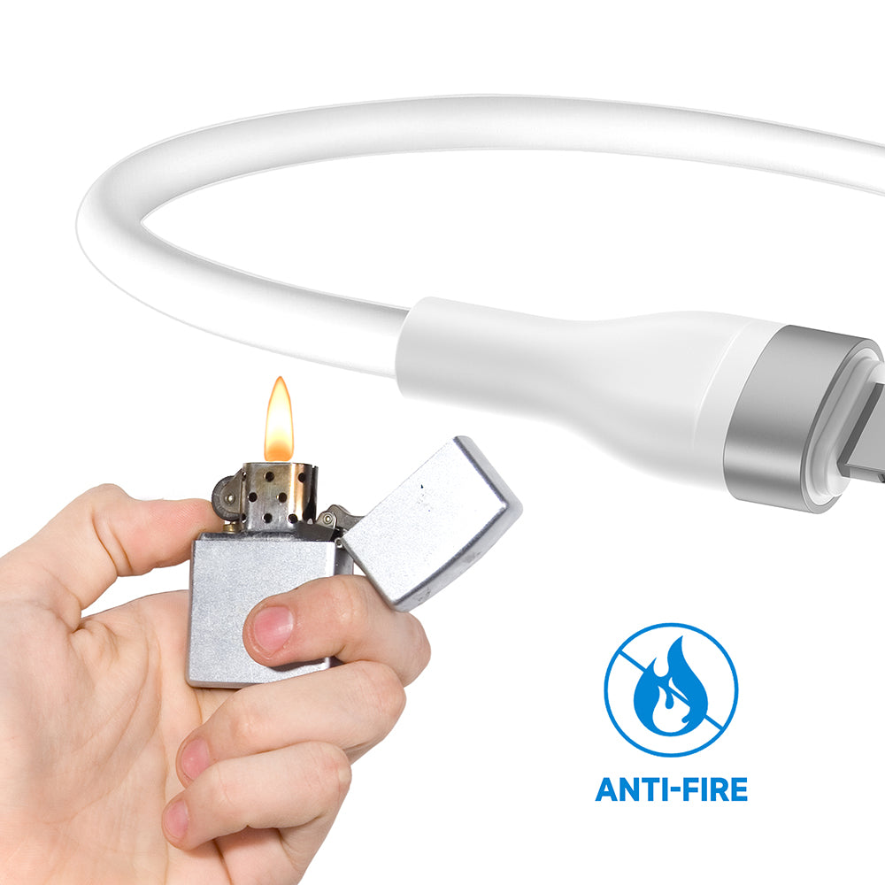 Data- en Oplaadkabel USB-A - USB-C Lito LD02C, 18W, 1.2m, Wit