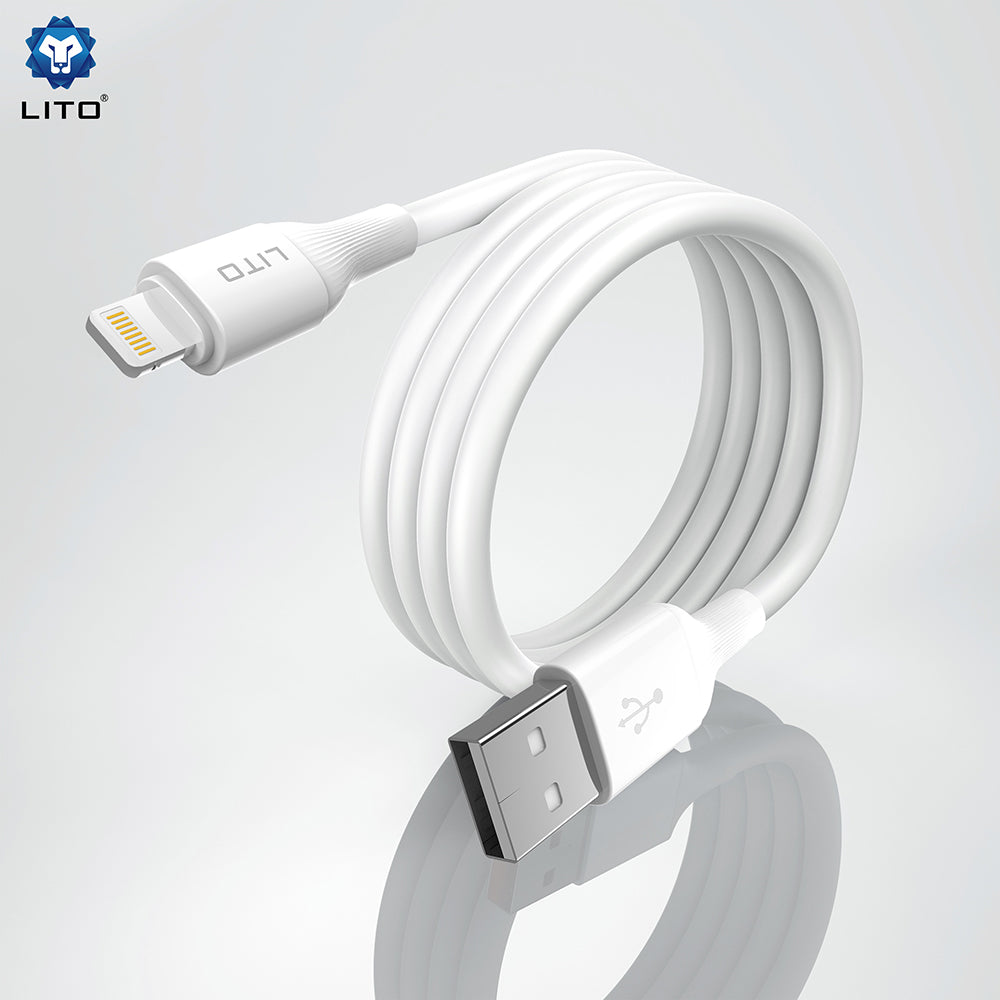 Data- en Oplaadkabel USB-A - USB-C Lito LD06T, 18W, 1m, Zwart