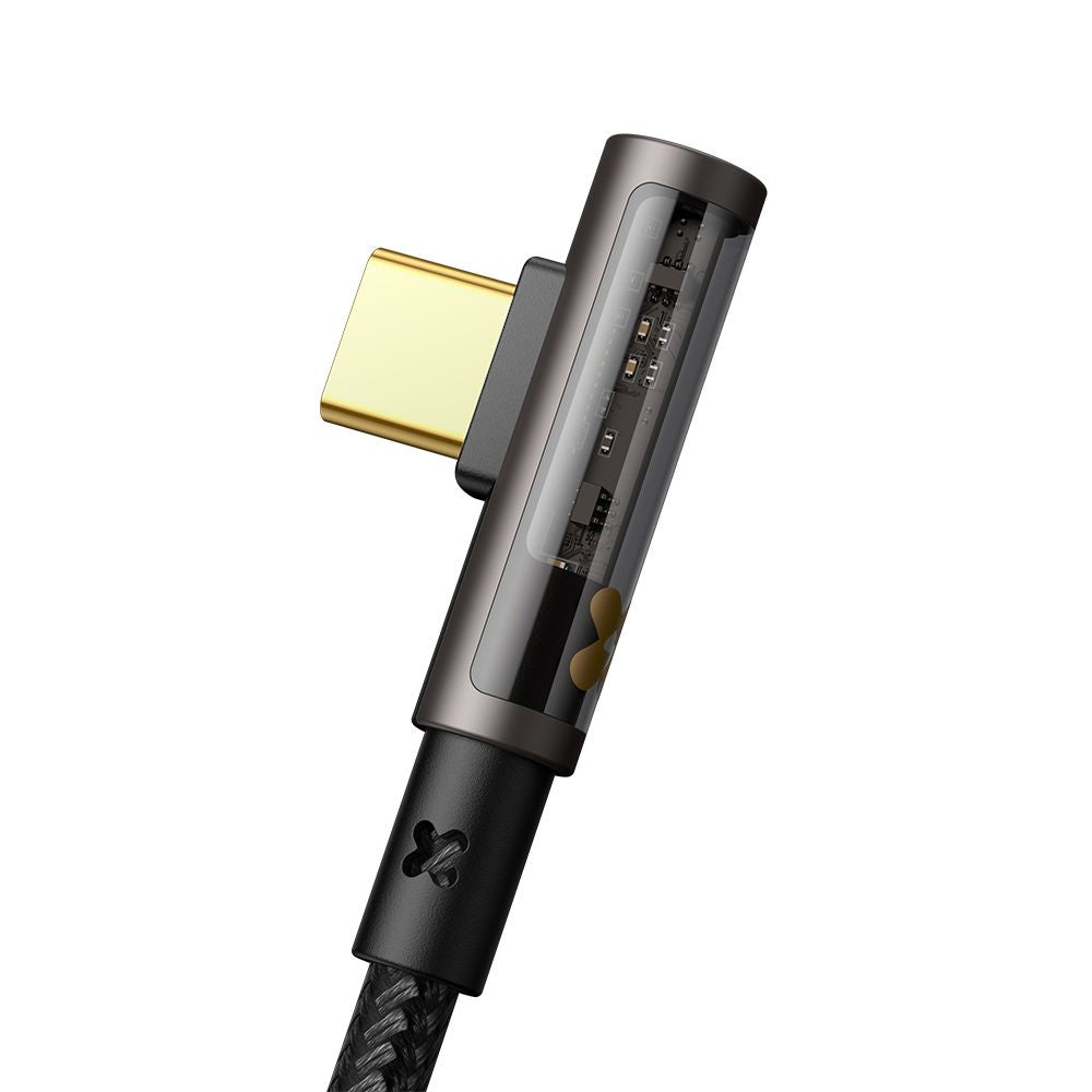 Data- en Oplaadkabel USB-A - USB-C McDodo CA-3380 Angled, 100W, 1.2m, Zwart