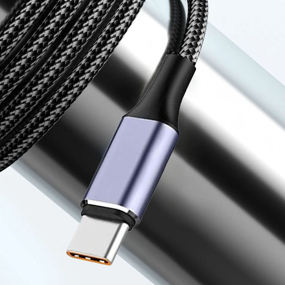 Data- en Oplaadkabel USB-A - USB-C Techsuit PCB018, 100W, 1m, Zwart