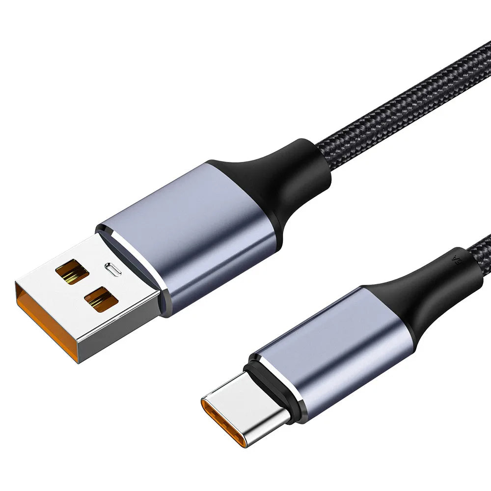 Data- en Oplaadkabel USB-A - USB-C Techsuit PCB018, 100W, 1m, Zwart