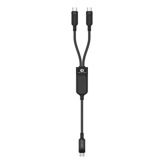 USB-C Data- en Oplaadkabel - 2 x USB-C Acefast C5-11, 100W, 1.2m, Zwart