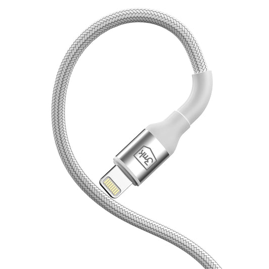 USB-C - Lightning Data en Oplaadkabel 3MK Hyper N, 20W, 1m, Wit