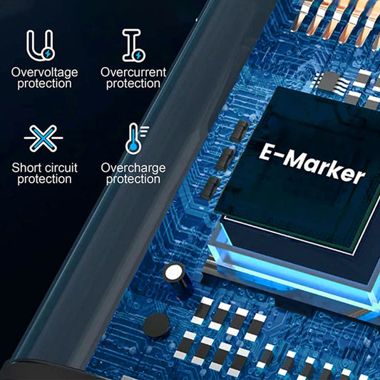 Data- en Oplaadkabel USB-C - Lightning Lito LD09CL Display, 36W, 1.2m, Zwart