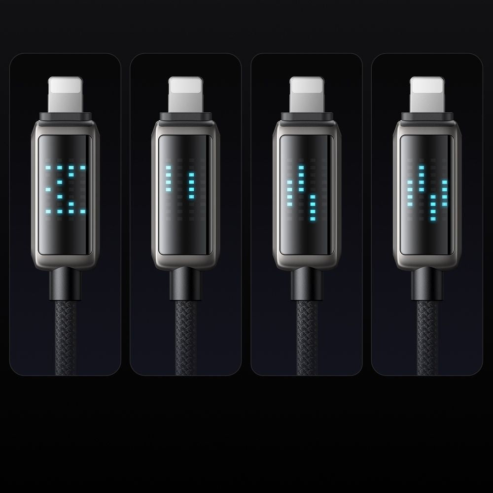 Data- en Oplaadkabel USB-C - Lightning McDodo CA-2630 Display, 36W, 1.2m, Zwart
