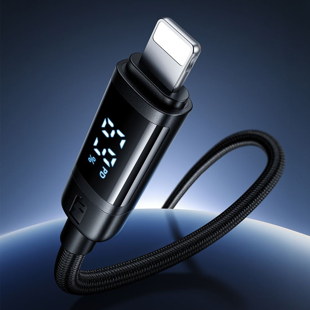 Data- en Oplaadkabel USB-C - Lightning McDodo CA-5210 Bat Display, 36W, 1.2m, Zwart