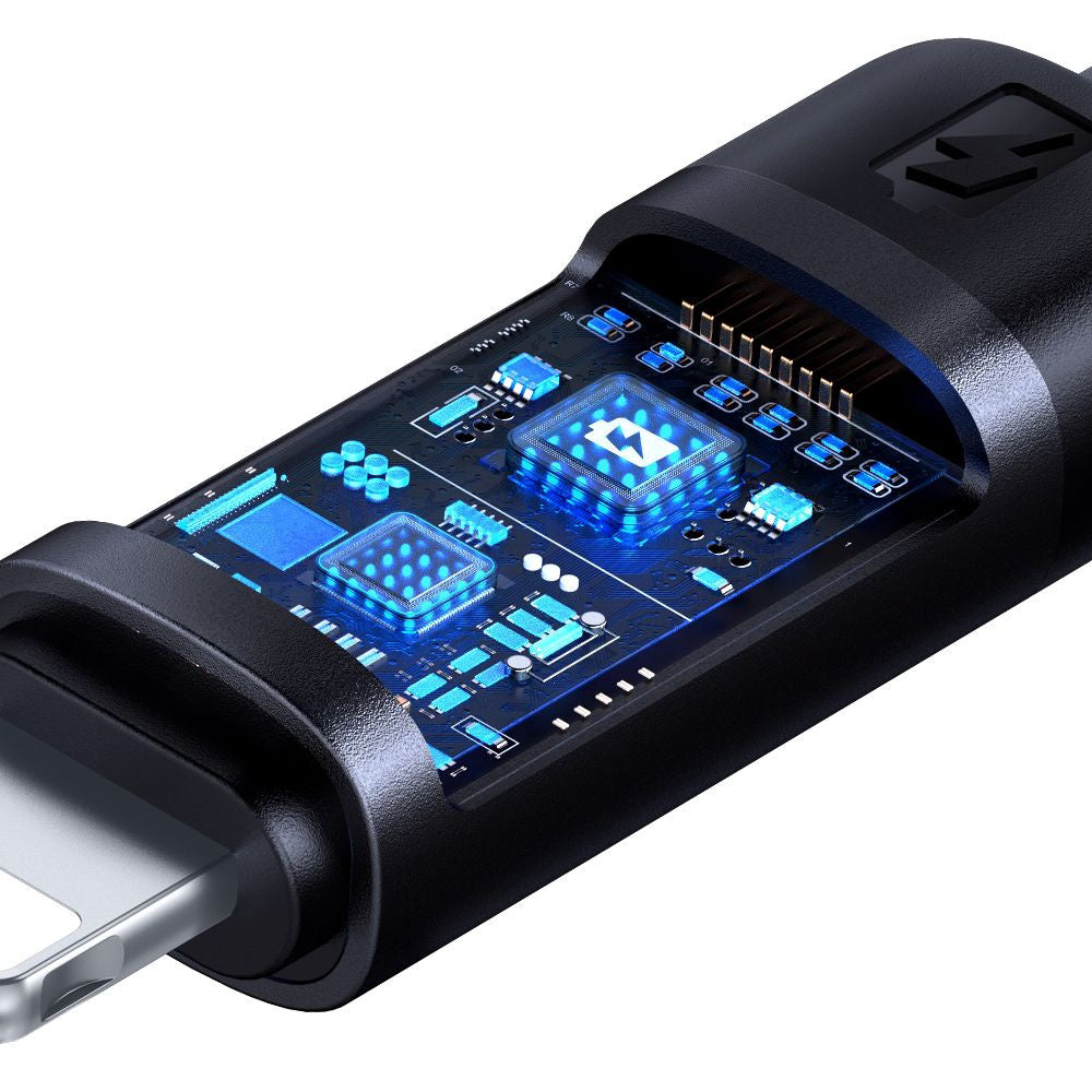 Data- en Oplaadkabel USB-C - Lightning McDodo CA-5210 Bat Display, 36W, 1.2m, Zwart