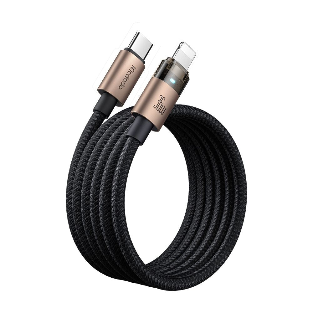 USB-C - Lightning McDodo CA-6941 Data- en Oplaadkabel, 36W, 1.2m, Goud