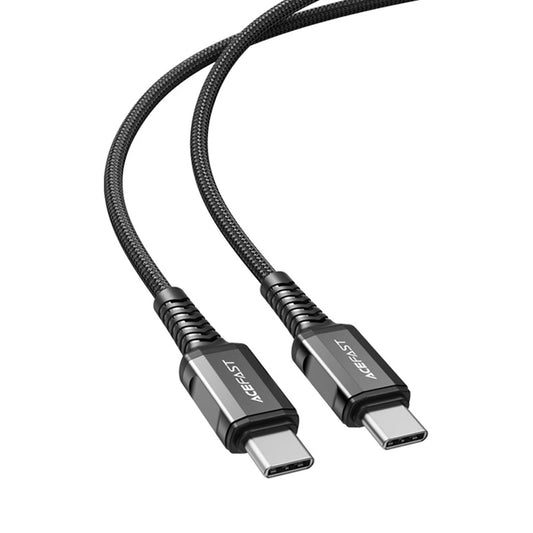 USB-C Data- en Oplaadkabel - USB-C Acefast C1-03, 60W, 1.2m, Zwart