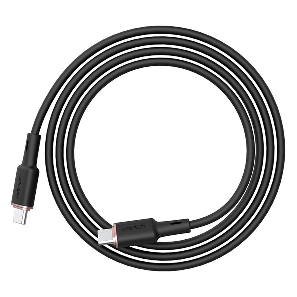 USB-C Data en Oplaadkabel - USB-C Acefast C2-03, 60W, 1.2m, Zwart