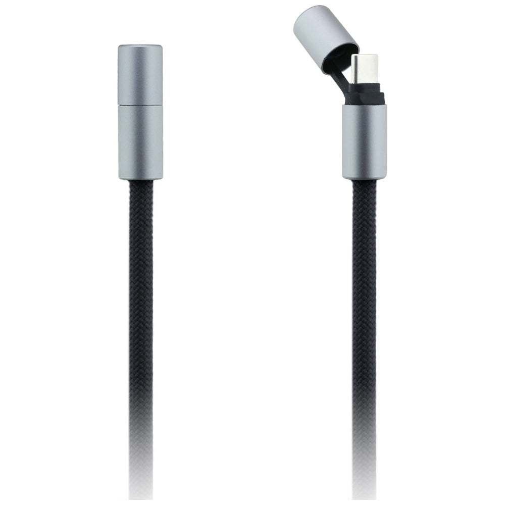 Data- en Oplaadkabel USB-C - USB-C Karl Lagerfeld Ikonik Charm, 100W, 1.5m, Zwart