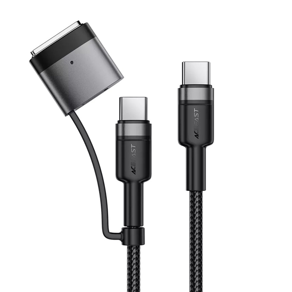 Acefast Oplaadkabel, USB-C - USB-C / MagSafe 3, 240W, 1.2m, Zwart