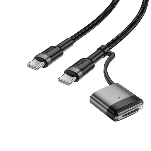 Acefast Oplaadkabel, USB-C - USB-C / MagSafe 3, 240W, 1.2m, Zwart