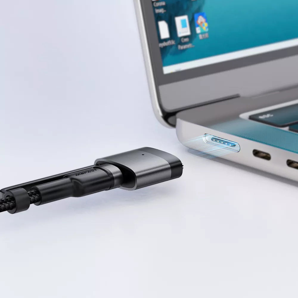 Acefast Oplaadkabel, USB-C - USB-C / MagSafe 3, 240W, 1.2m, Zwart
