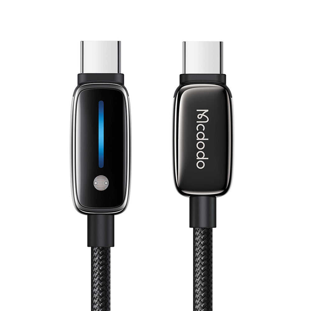 Data- en Oplaadkabel USB-C - USB-C McDodo CA-0100, 100W, 1.2m, Zwart