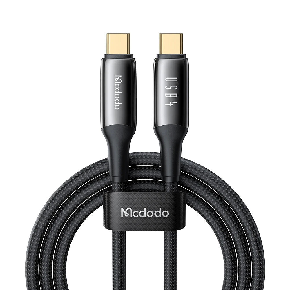 USB-C - USB-C Data- en Oplaadkabel McDodo CA-2990, 240W, 1.2m, Zwart