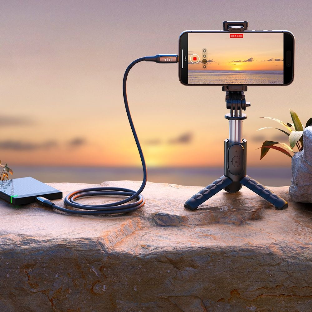 USB-C - USB-C Data- en Oplaadkabel McDodo CA-2990, 240W, 1.2m, Zwart