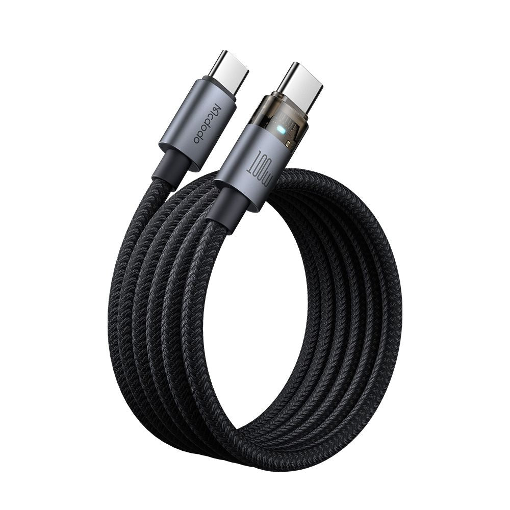 USB-C Data- en Oplaadkabel - USB-C McDodo CA-5580, 100W, 1.2m, Zwart