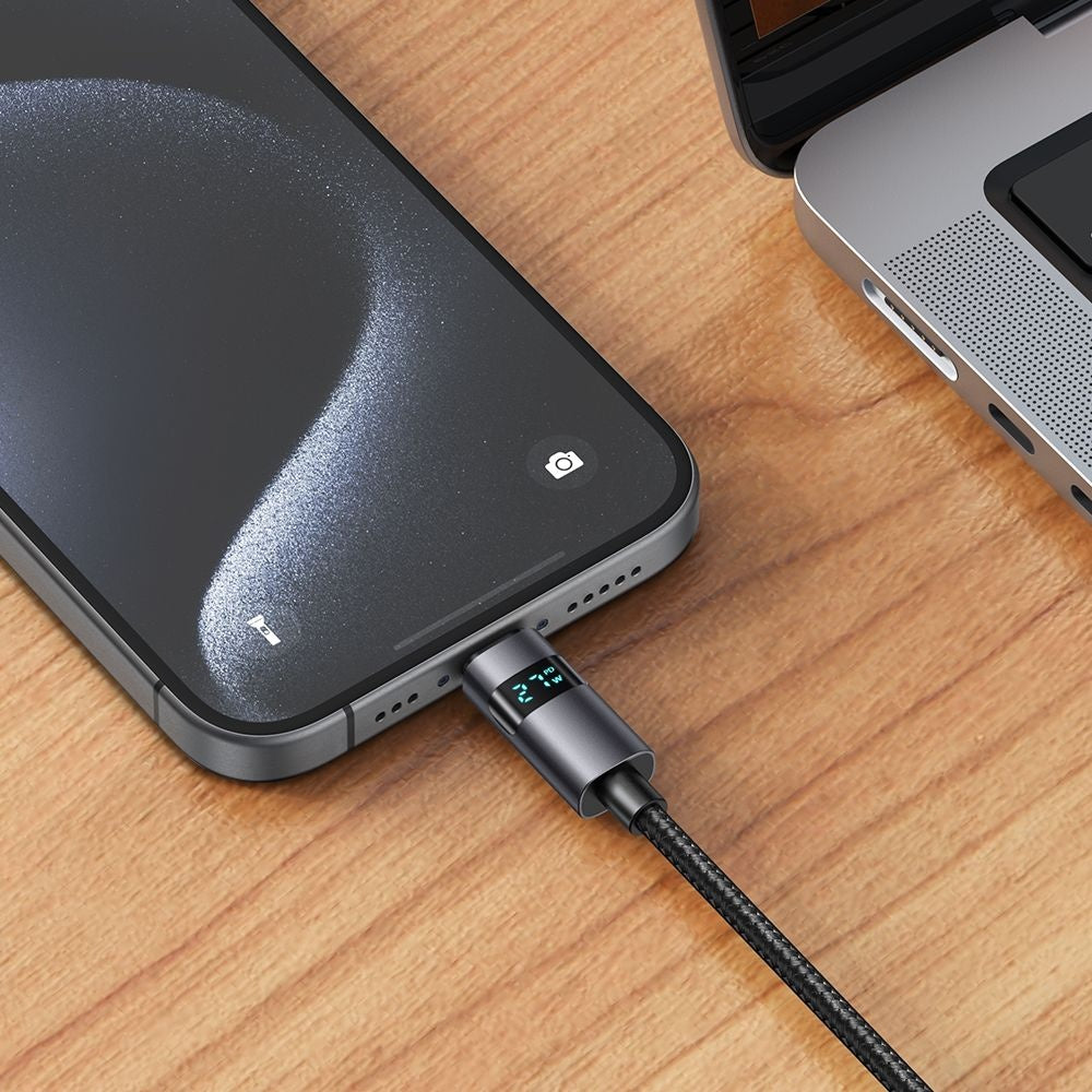 Data- en Oplaadkabel USB-C - USB-C McDodo CA-5610 Display, 100W, 1.2m, Zwart