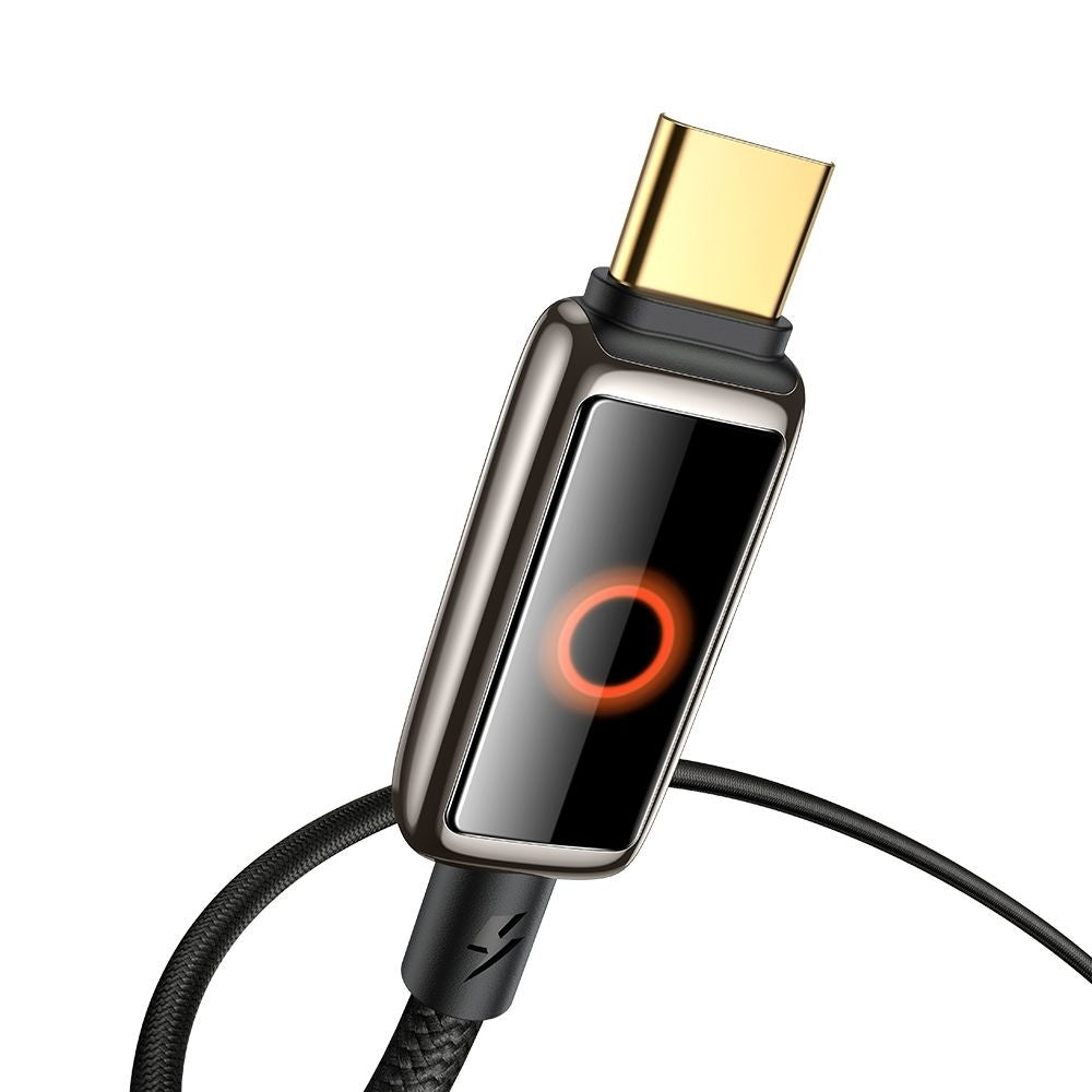 USB-C Data- en Oplaadkabel - USB-C McDodo CA-6680 Auto Power Off, 100W, 1.2m, Zwart