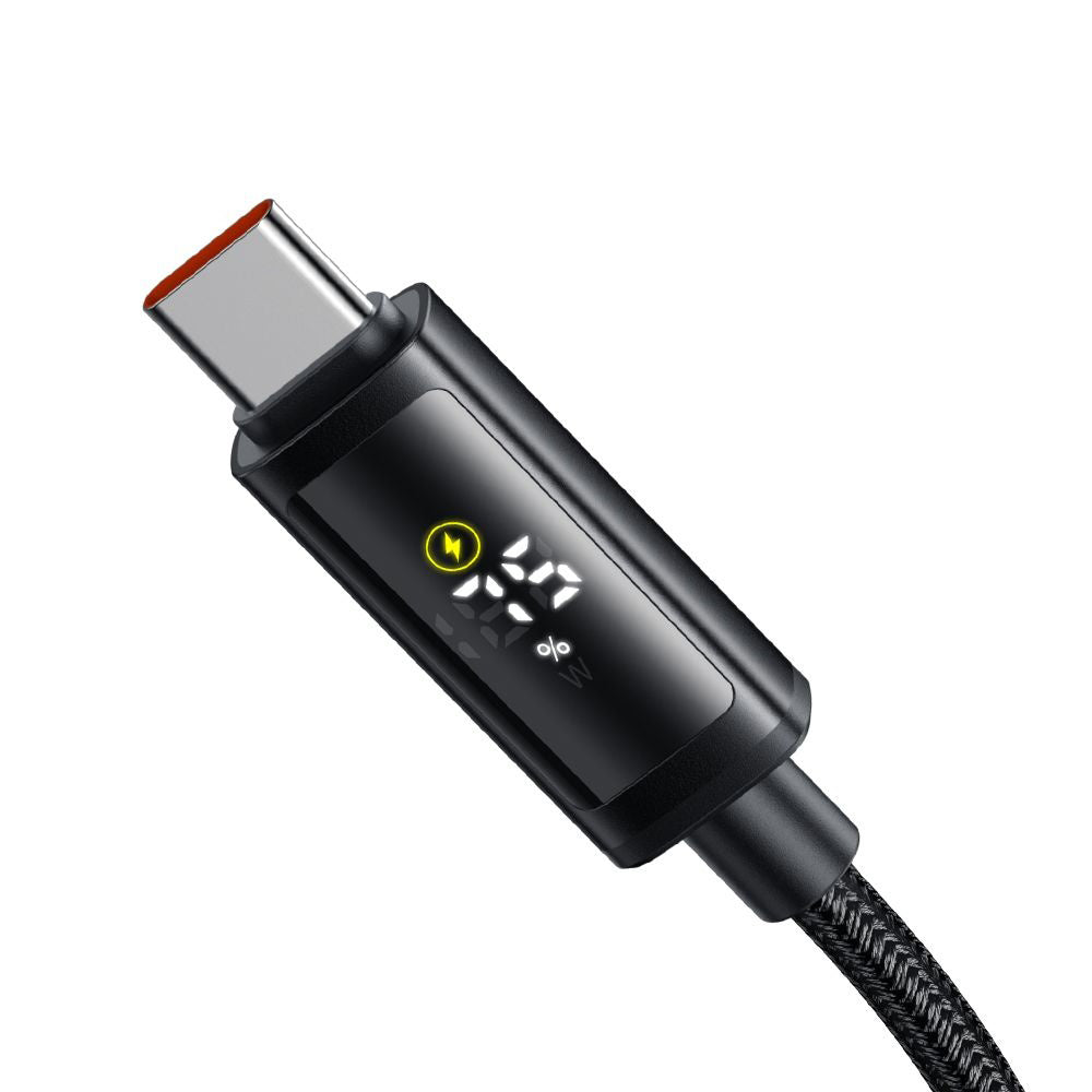 USB-C - USB-C Data- en Oplaadkabel McDodo CA-8000 Display, 100W, 1.2m, Zwart