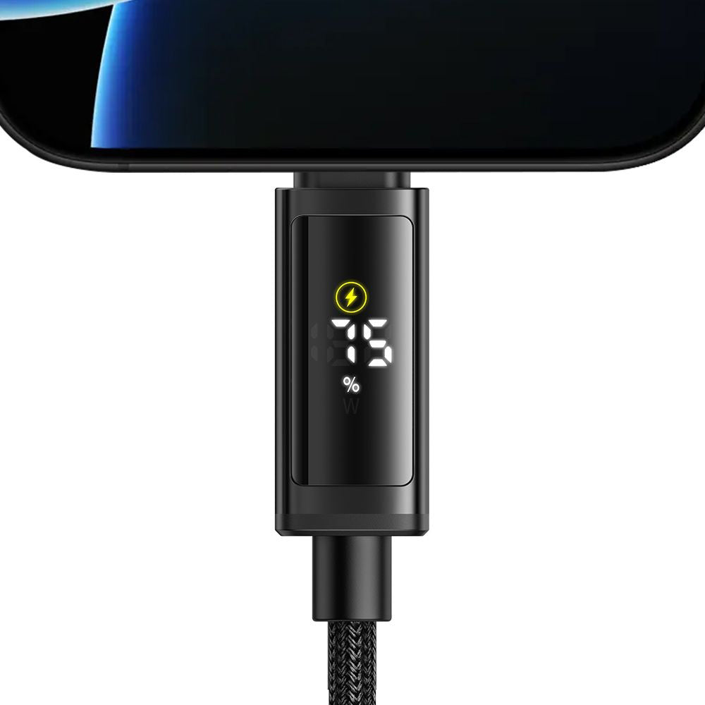 USB-C - USB-C Data- en Oplaadkabel McDodo CA-8000 Display, 100W, 1.2m, Zwart