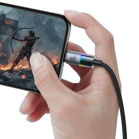 Data- en Oplaadkabel USB-C - USB-C McDodo CA-8200 Colorful, 100W, 1.2m, Zwart