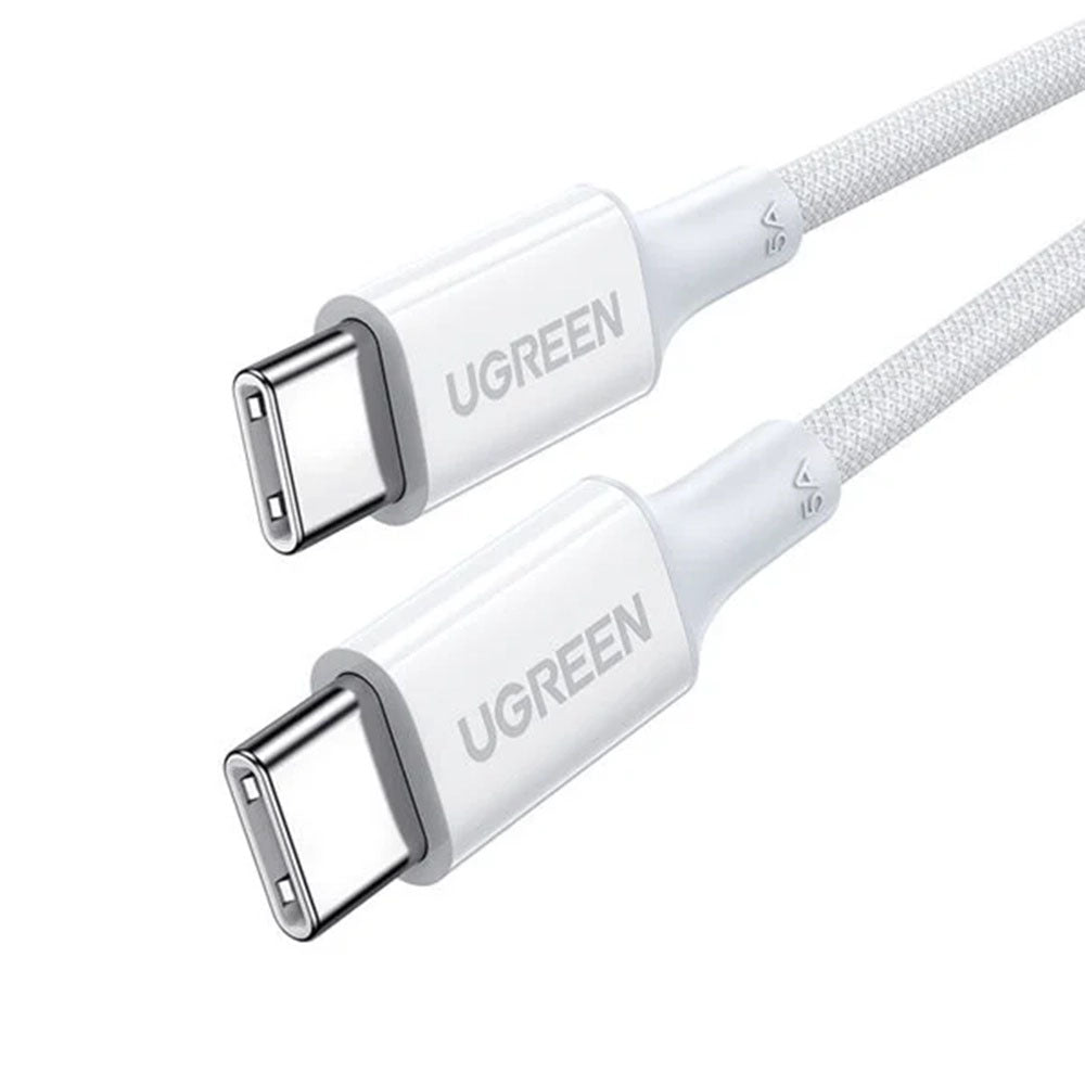 Data- en Oplaadkabel USB-C - USB-C UGREEN US557 (15267), 100W, 1m, Wit