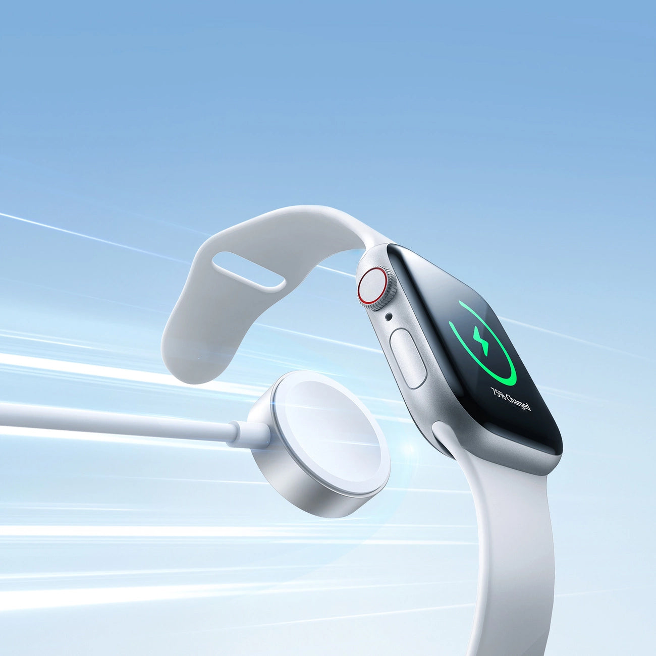 Draadloze Oplader Joyroom S-IW008 voor Apple Watch Series, USB-A, Wit