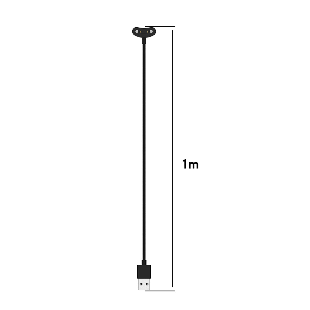 Oplaadkabel Techsuit TCW1 voor Mobvoi Watch Series, USB-A, Zwart