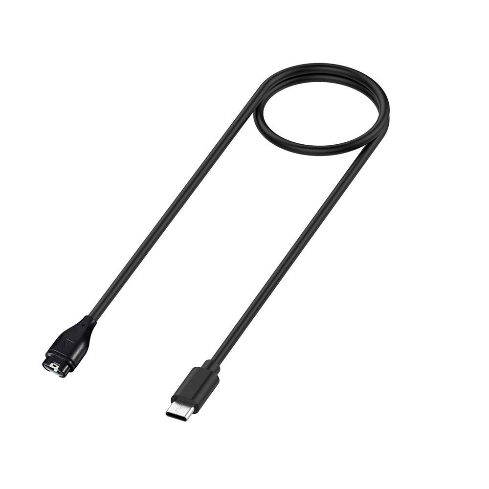 Techsuit TGC2 Oplaadkabel voor Garmin Watch Fenix / vivoactive Series, USB-C, Zwart