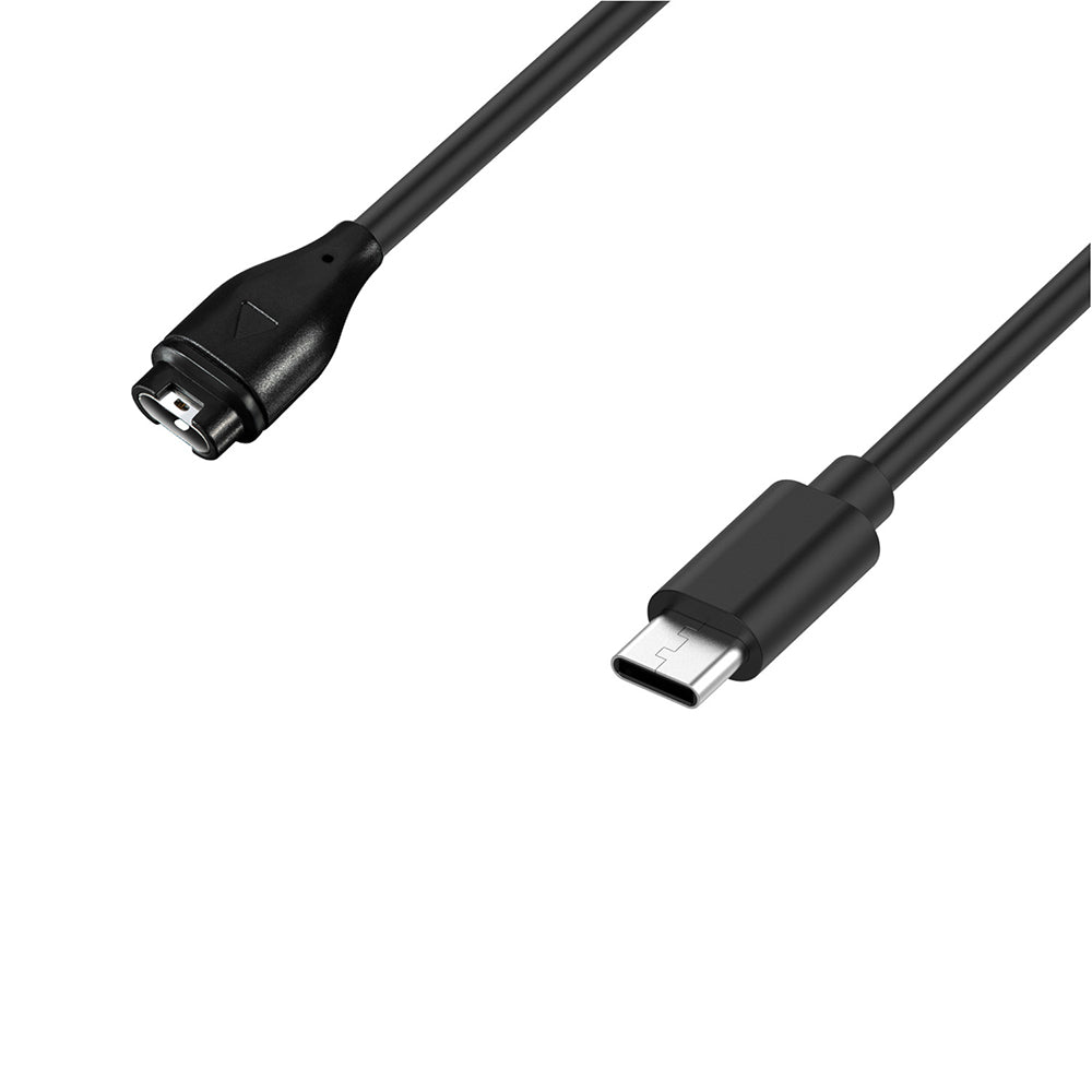 Techsuit TGC2 Oplaadkabel voor Garmin Watch Fenix / vivoactive Series, USB-C, Zwart