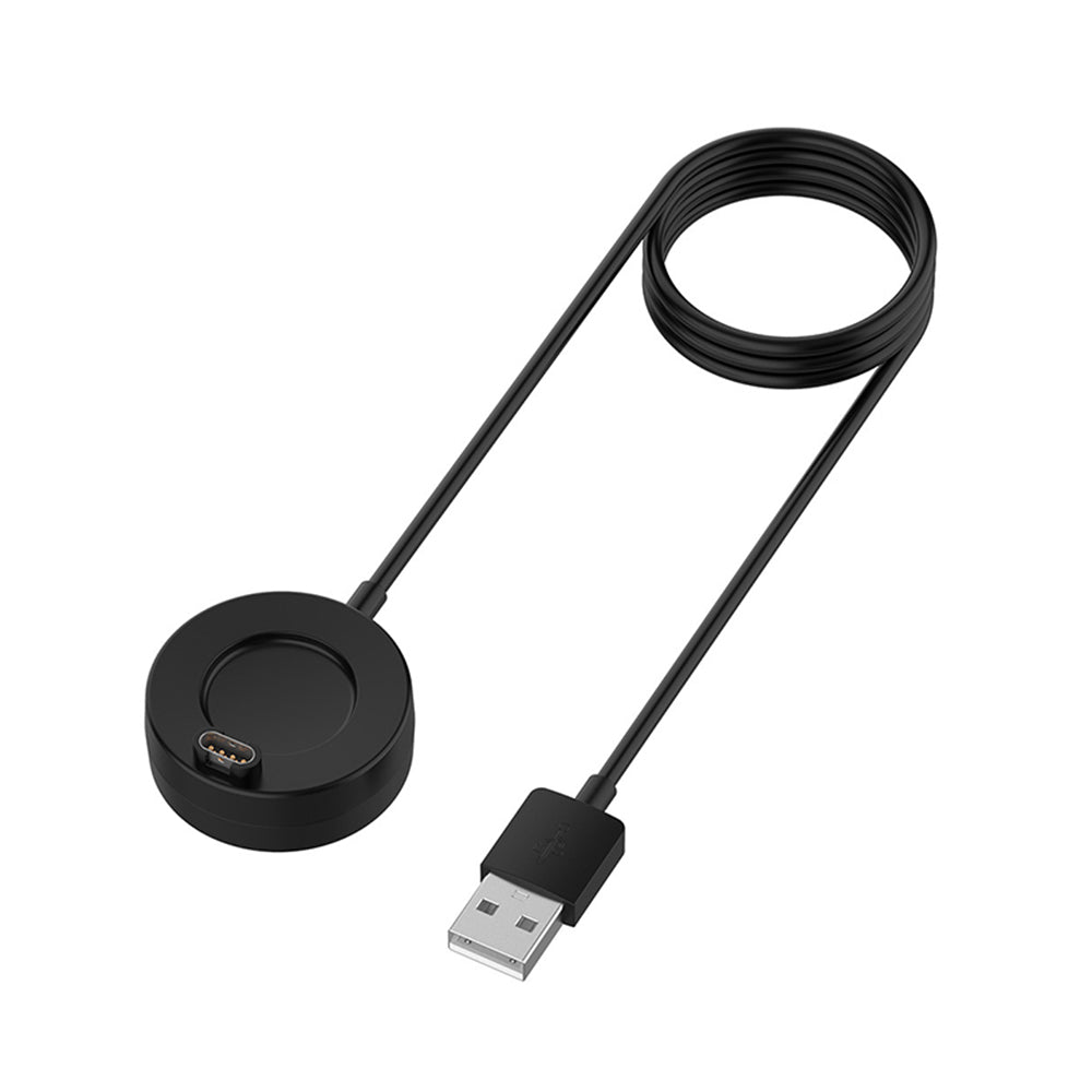 Techsuit TGC4 oplaadkabel voor Garmin Fenix 5 Plus / 7X / 6X / 6 / 5, USB-A, Zwart