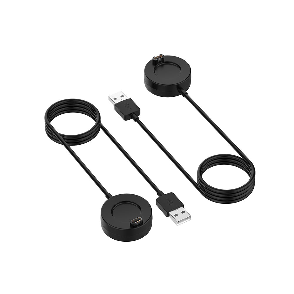 Techsuit TGC4 oplaadkabel voor Garmin Fenix 5 Plus / 7X / 6X / 6 / 5, USB-A, Zwart