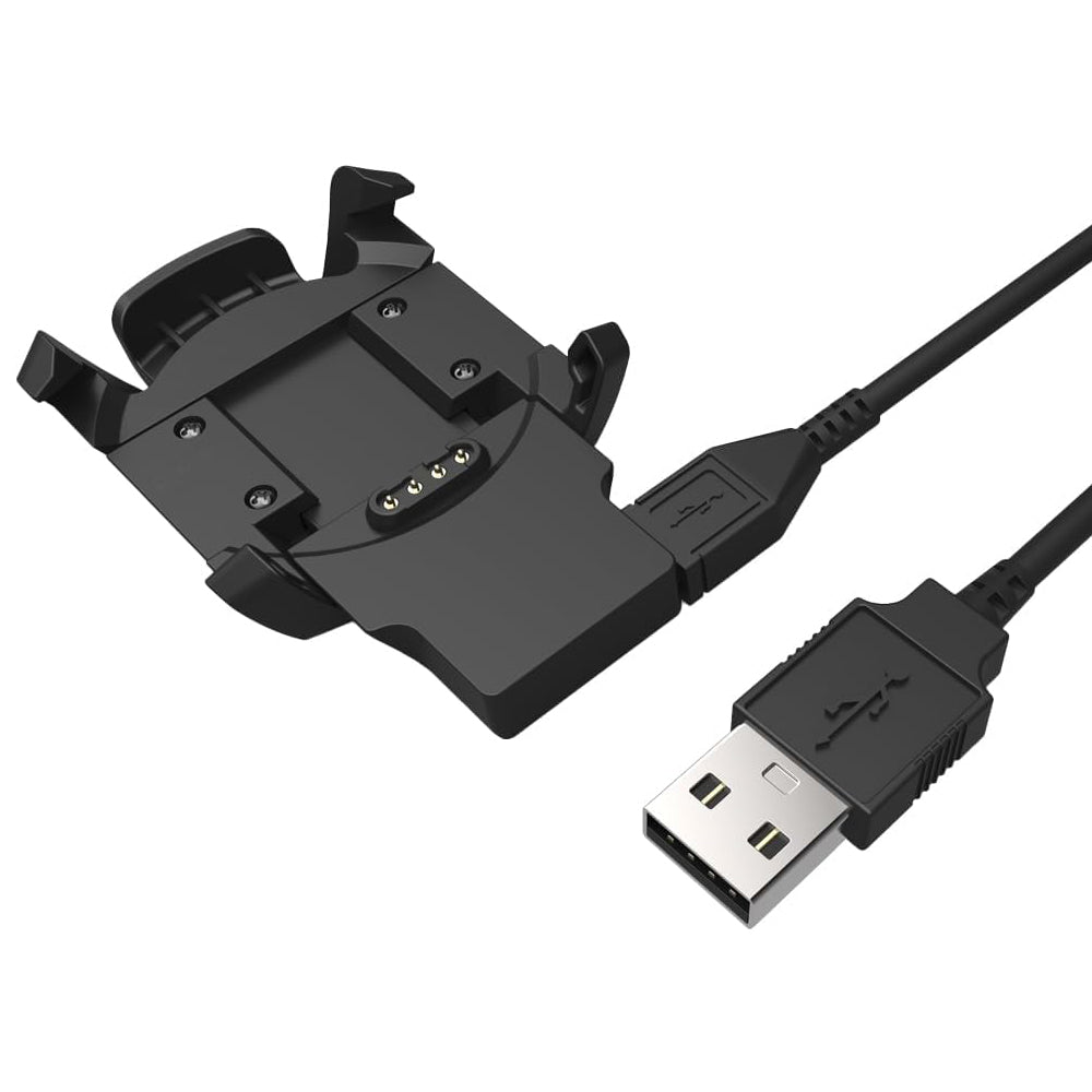 Oplaadkabel Techsuit TGC5 voor Garmin Fenix 3 Sapphire / 3 HR / 3, USB-A, Zwart