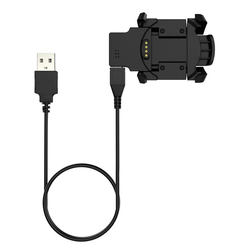 Oplaadkabel Techsuit TGC5 voor Garmin Fenix 3 Sapphire / 3 HR / 3, USB-A, Zwart