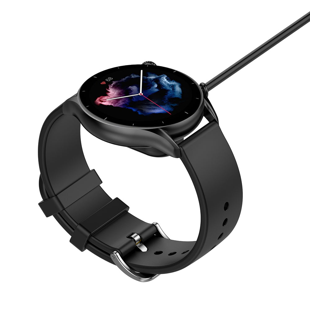 Techsuit THA3 Oplaadkabel voor Amazfit Watch Series, USB-A, Zwart
