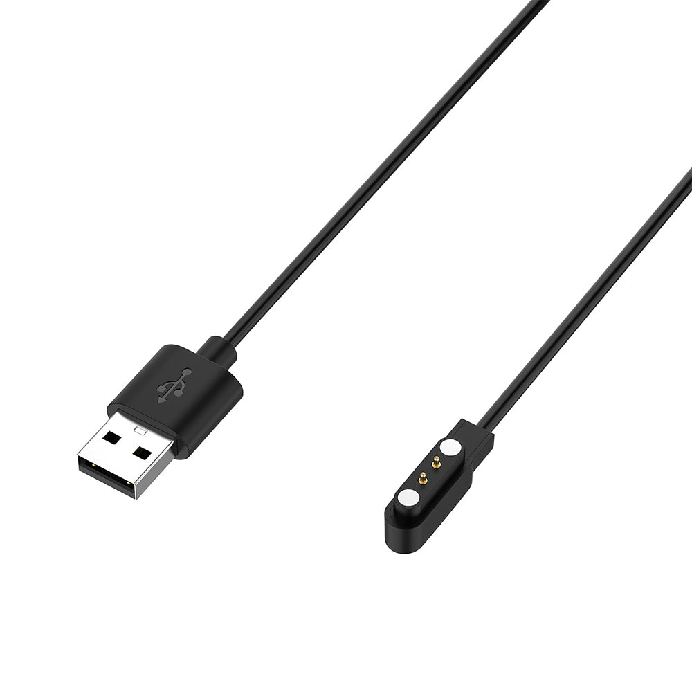Oplaadkabel Techsuit TXC4 voor Oneplus Nord Watch / Haylou Bling LS12 / RT LS05S, USB-A, Zwart