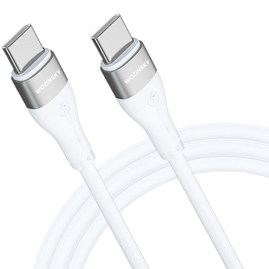 USB-C Oplaadkabel - USB-C WZK WSTCC2, 65W, 2m, Wit
