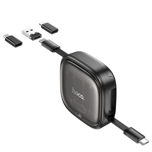 USB-C - USB-C Data- en Oplaadkabel HOCO U140, 60W, 0.95m, Zwart