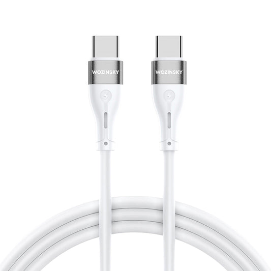 USB-C Oplaadkabel - USB-C WZK WSTCC2, 65W, 2m, Wit