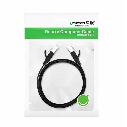 UGREEN Netwerkkabel NW101 Plat, UTP, Cat6, 1m, Zwart