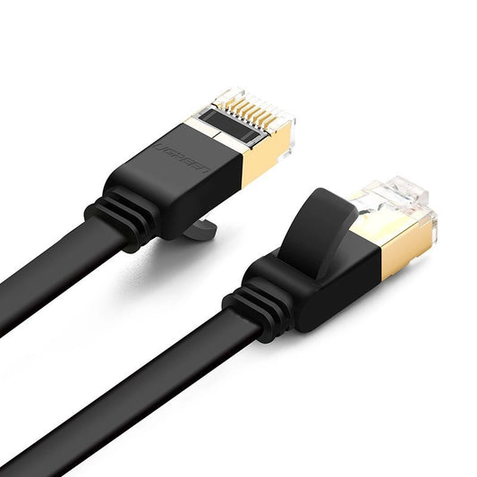 Netwerkkabel UGREEN NW106 Flat, UTP, Cat7, 3m, Zwart