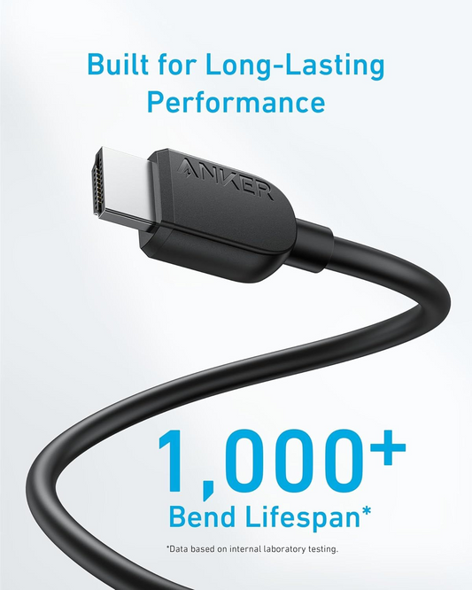 Anker Video Kabel, HDMI - HDMI, 8K, 1.8m, Zwart A8742011