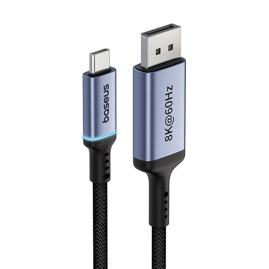 Audio- en videokabel USB-C - DisplayPort USB-C Baseus Ultra Clarity, 8K, 1,5m, Zwart B006337070D111-00