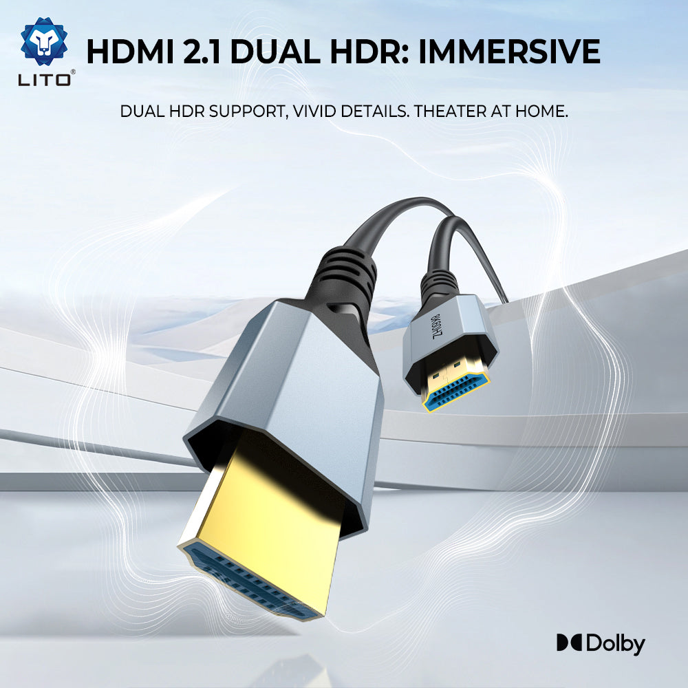 Lito HD119 Video Kabel, HDMI - HDMI, 8K, 1,8m, Zwart
