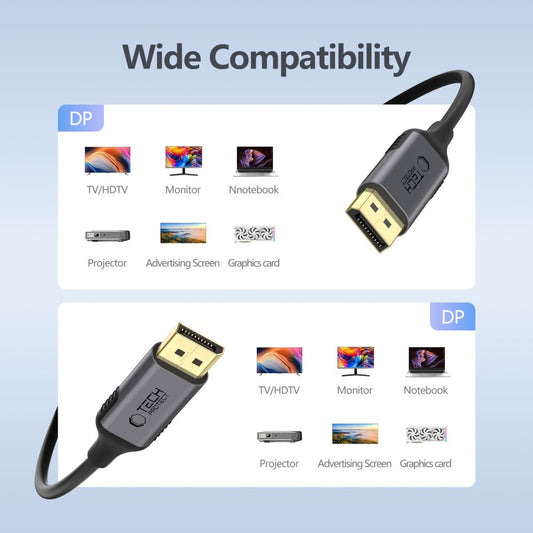 Video Kabel Tech-Protect Ultraboost, DisplayPort - DisplayPort, 4K, 2m, Zwart