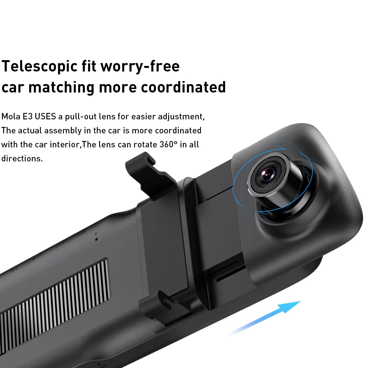 Auto Camera Voor Achter DDPAI mola E3, 2K, Wi-Fi