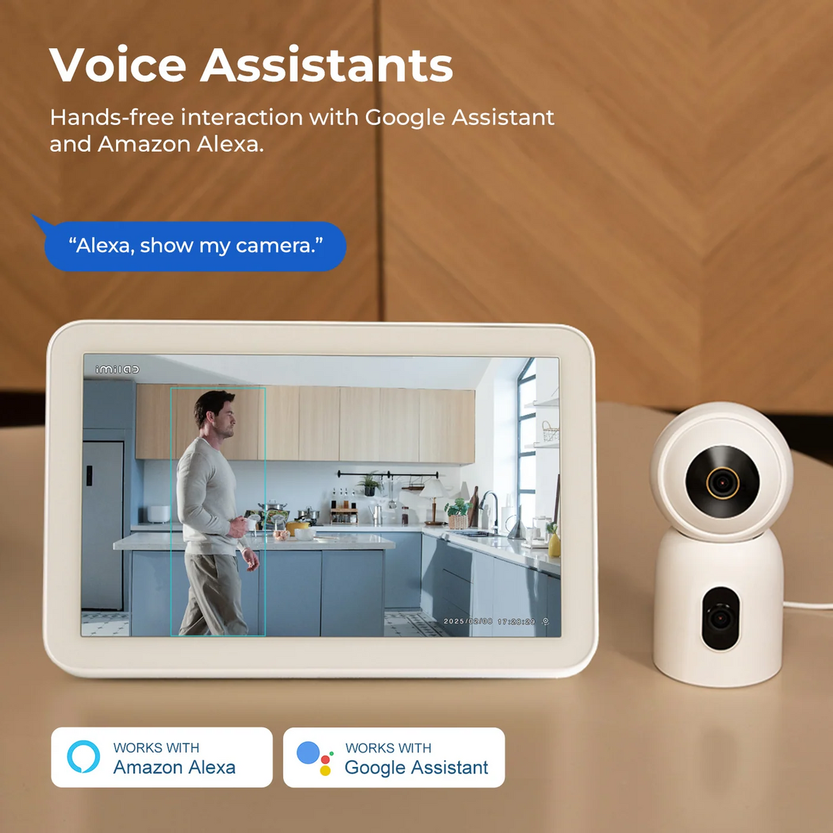 iMILAB C30 Dual Security Camera, Wi-Fi, 3K, Indoor CMSXJ111A
